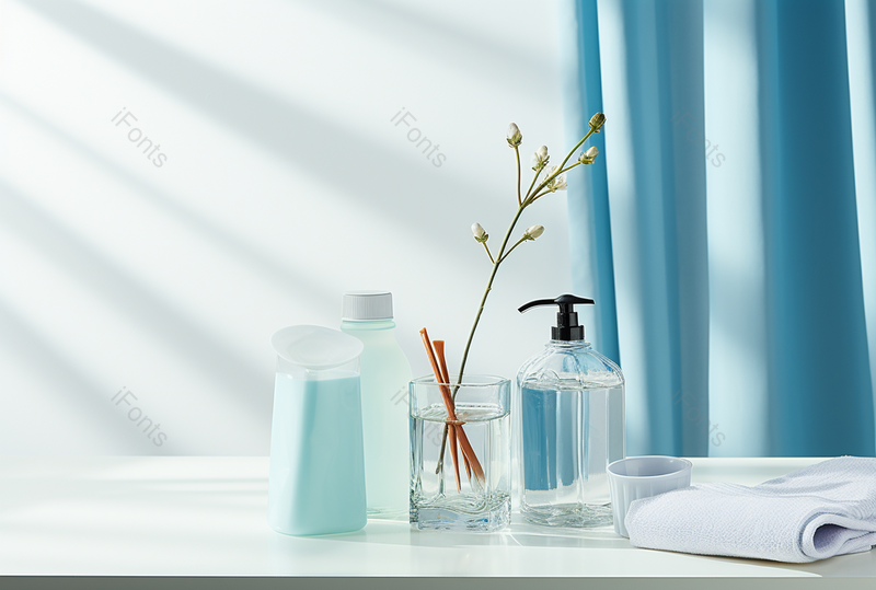 塑料瓶护肤品简约洗漱用品,高清,摄影图,摄影图片,图片大全,摄影图免费下载